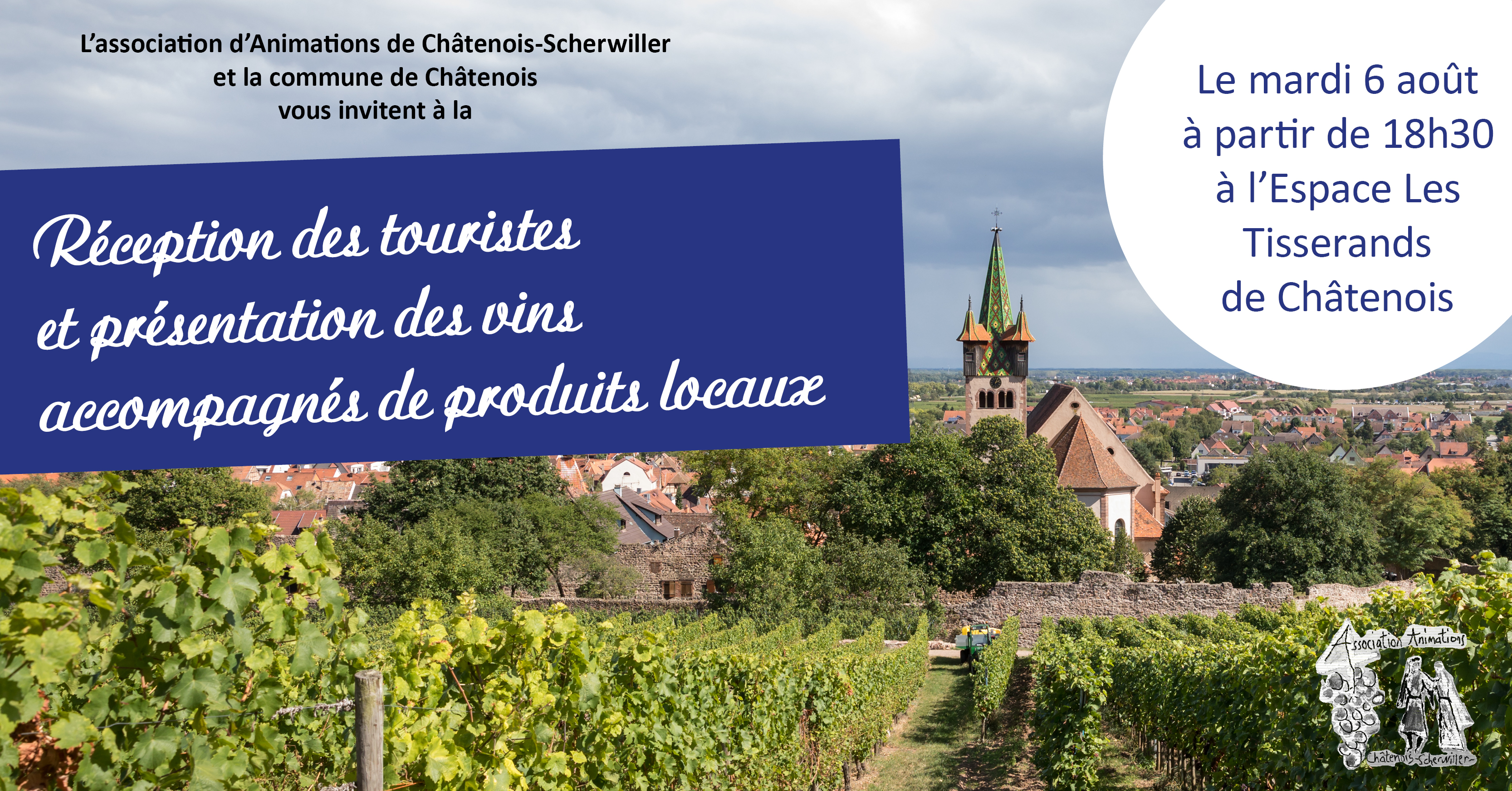 Réception des touristes