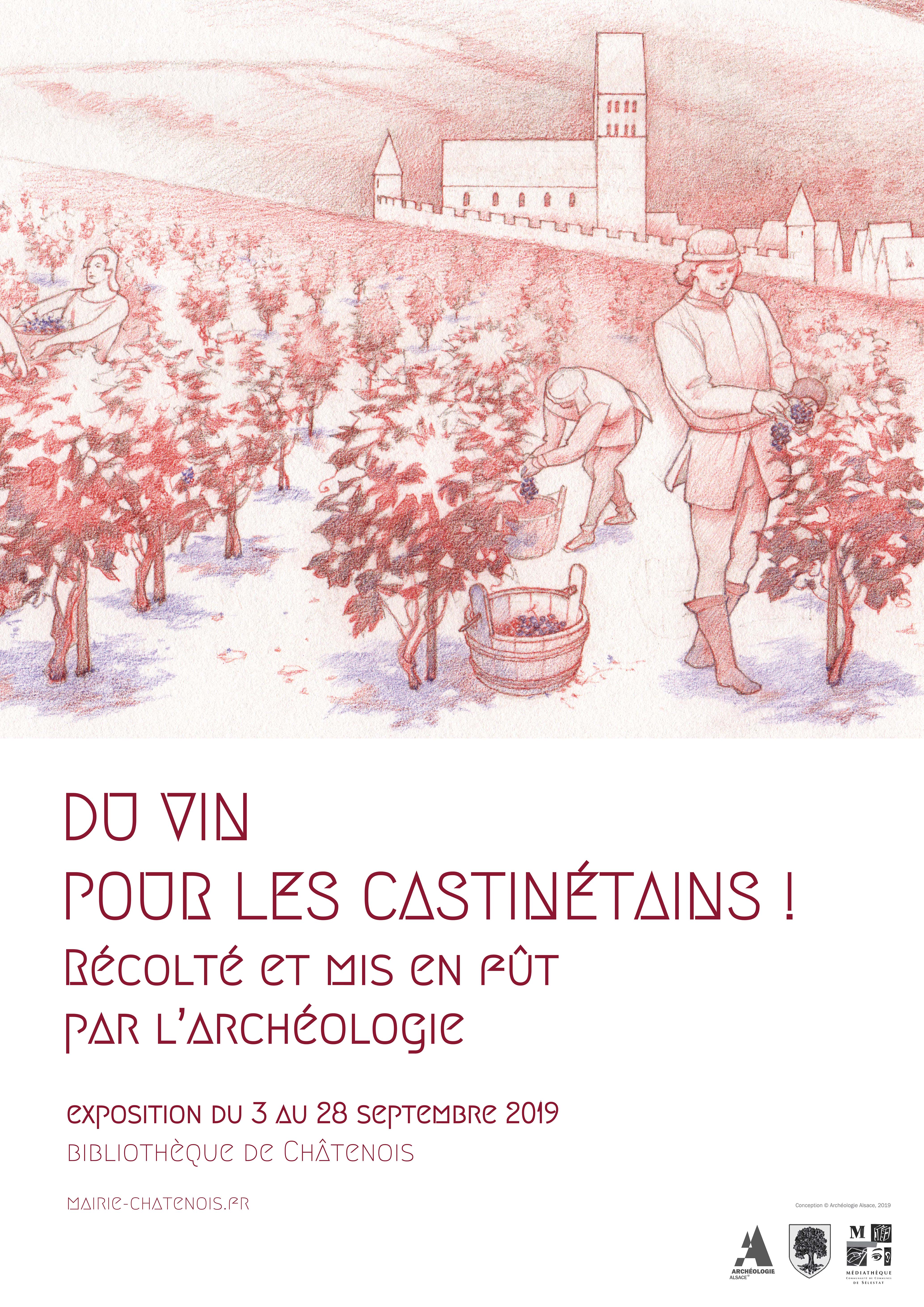 Affiche exposition fouilles archéologiques