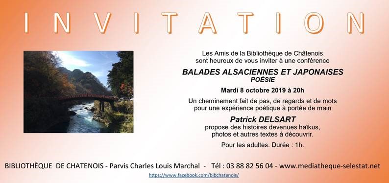 Soirée poésie Ballades alsaciennes et japonaises en poésie