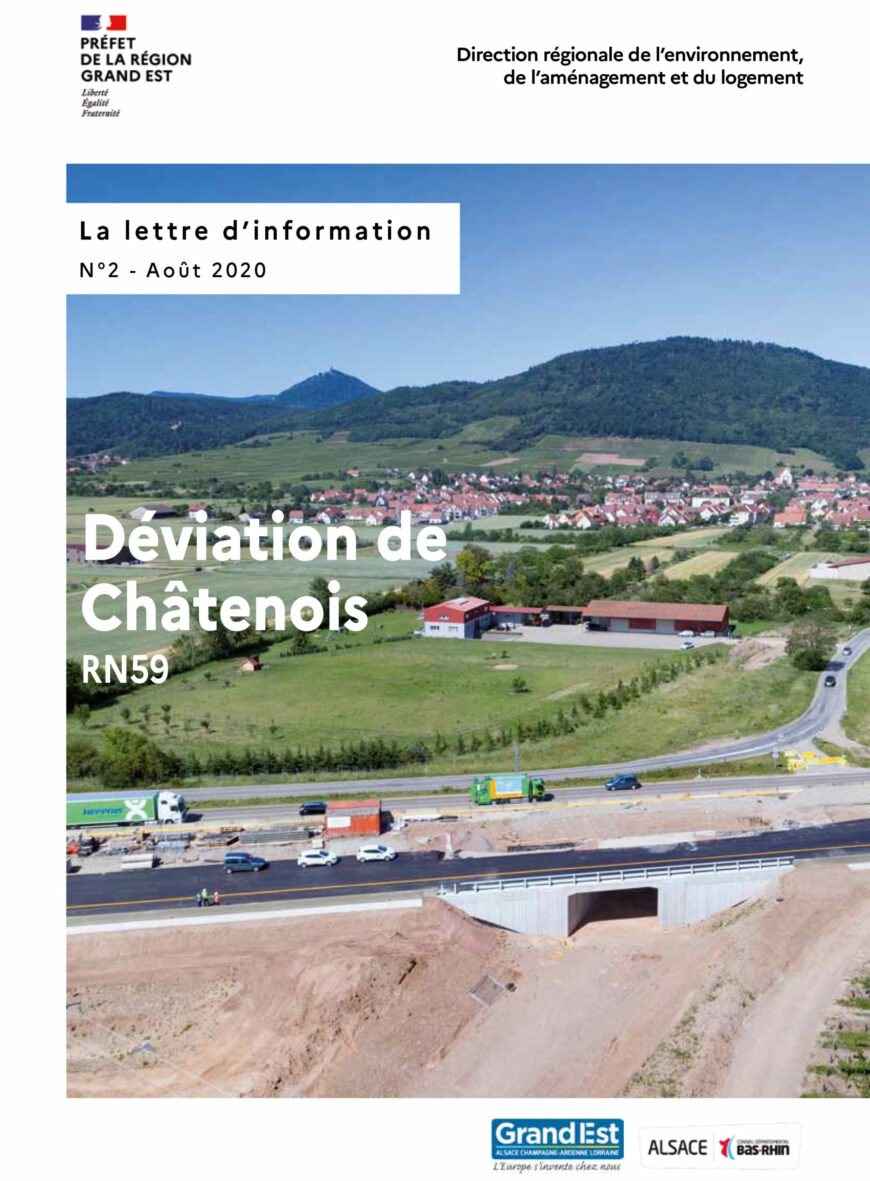 Lettre d’information n°2 des travaux de déviation de Châtenois (RN59)