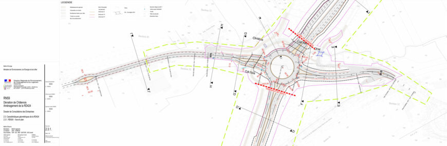 Travaux du contournement – aménagement de la RD424