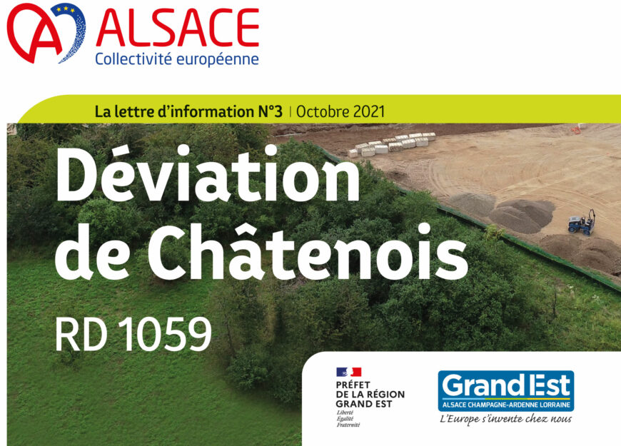 Lettre d’information n°3 des travaux de déviation de Châtenois