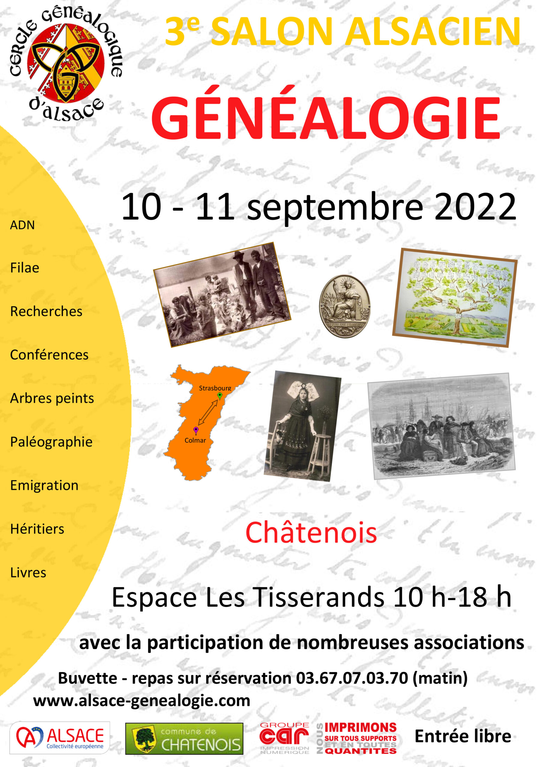 Affiche Salon généalogie