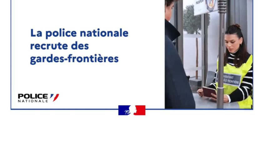 Police nationale : recrutement dans la filière administrative : garde frontière en Alsace