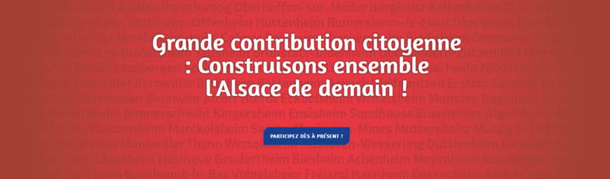 Participez à la première grande Contribution citoyenne alsacienne !