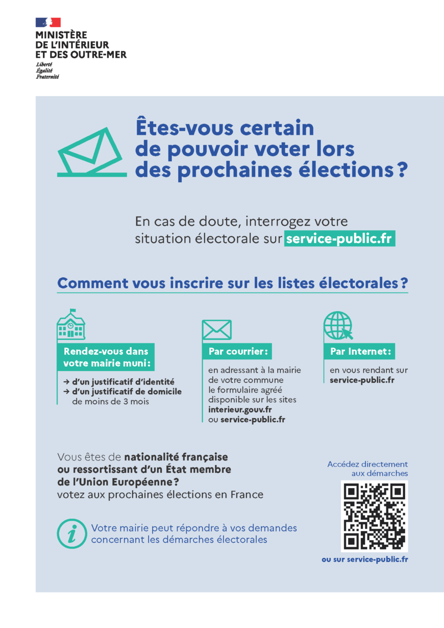 Campagne de communication pour les inscriptions sur les listes électorales
