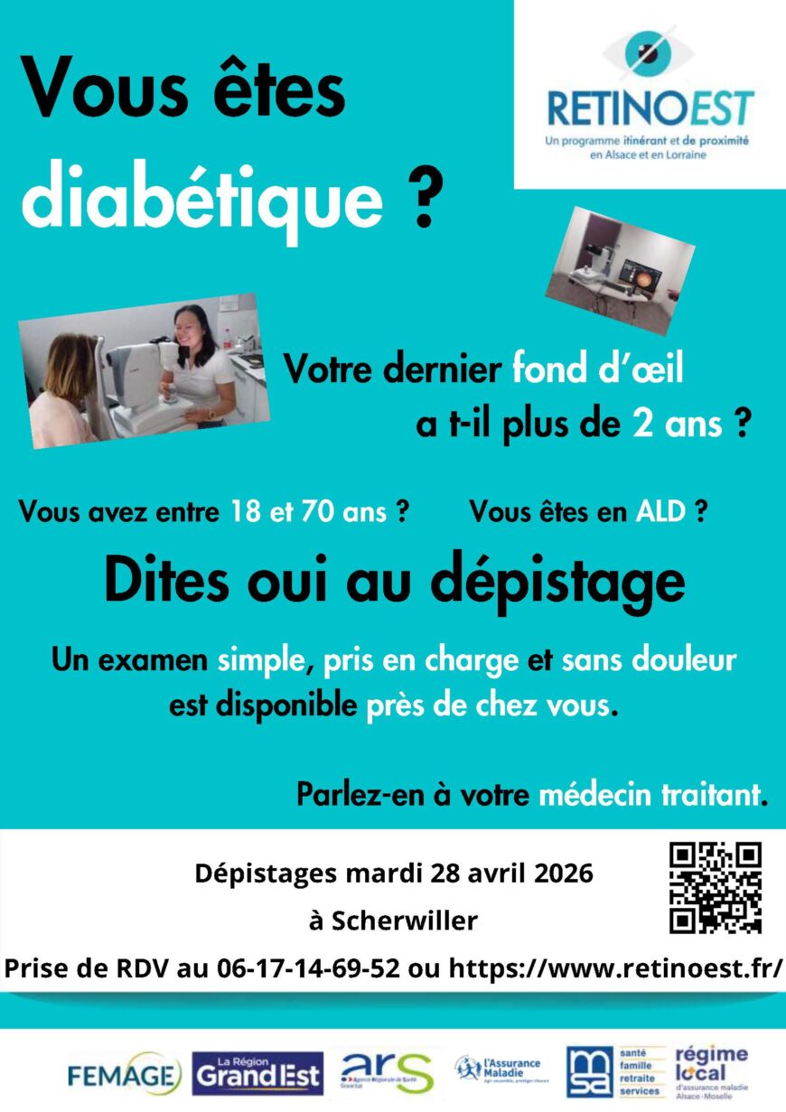 RETINOEST – Dépistage itinérant de la rétinopathie diabétique