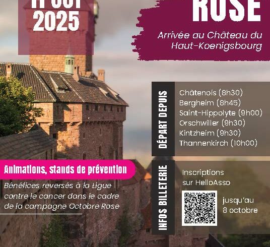 La Montée Rose, une marche solidaire vers le Haut-Koenigsbourg