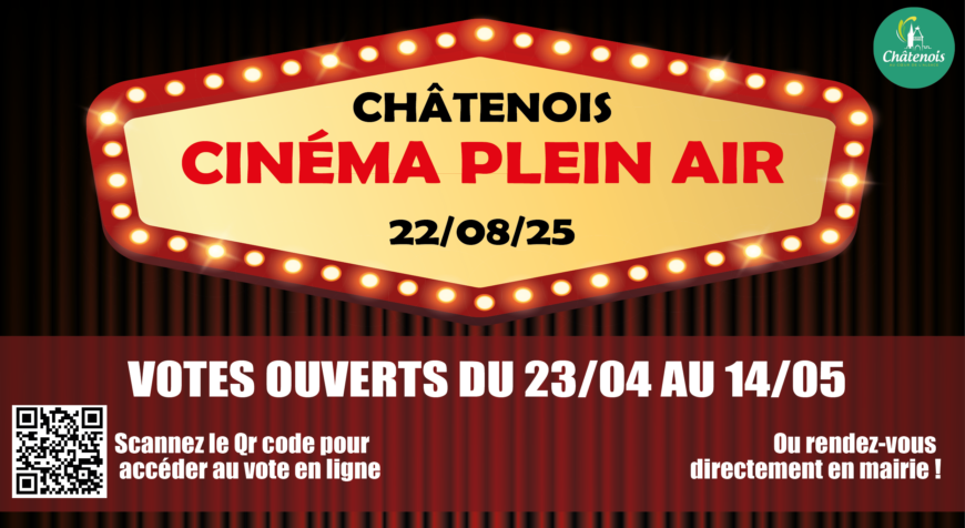 Cinéma plein air 2025 : à vous de voter pour votre film préféré !
