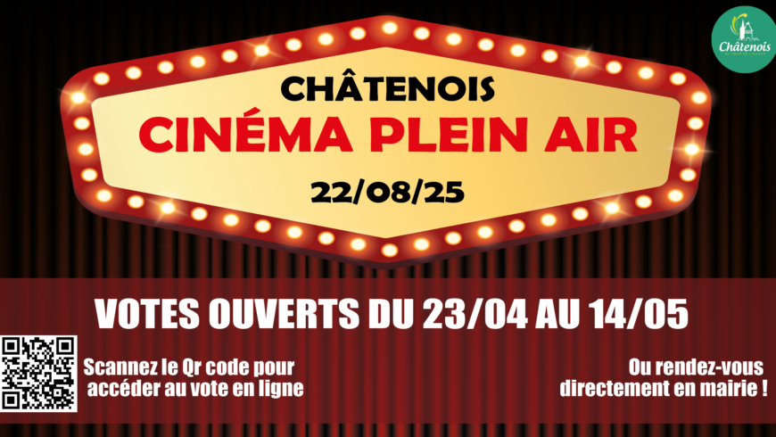 Cinéma plein air 2025 : à vous de voter pour votre film préféré !