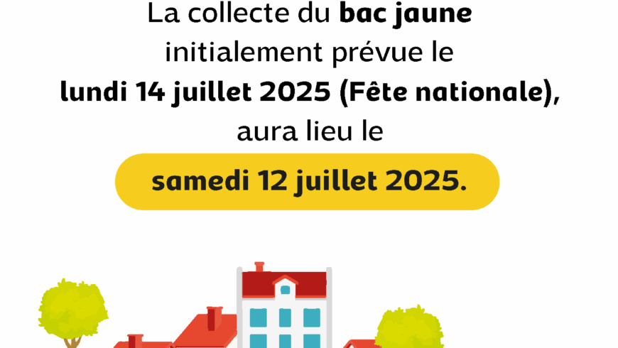 Rattrapage de collecte de bacs jaunes