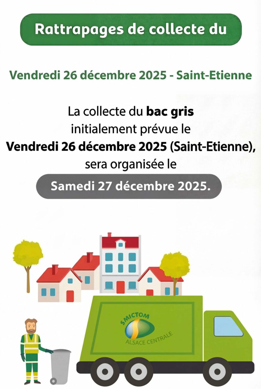 Rattrapage de la collecte du bac gris 