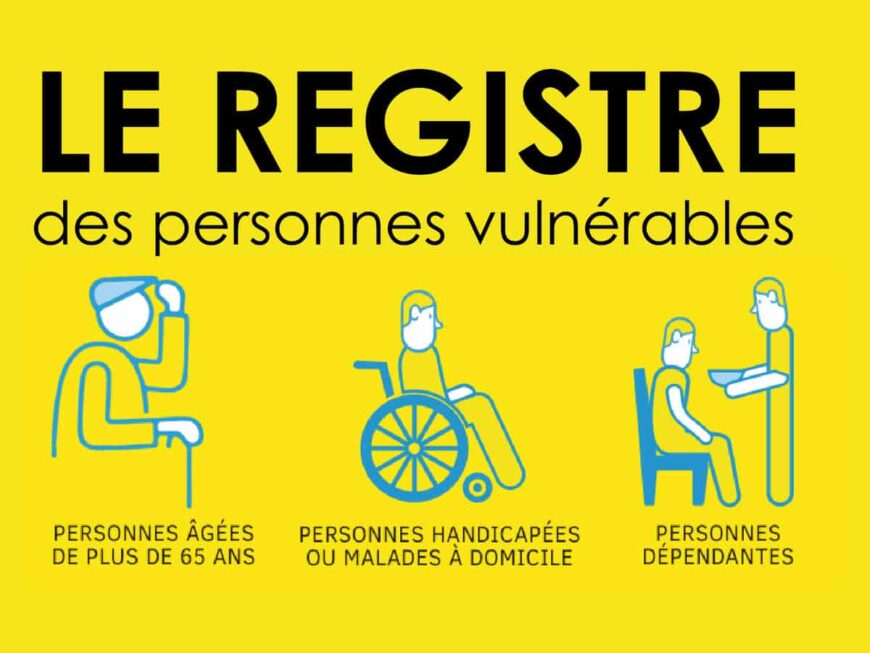 Plan canicule : inscription au registre des personnes vulnérables