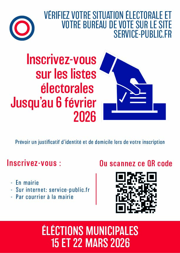 Inscriptions sur les listes électorales