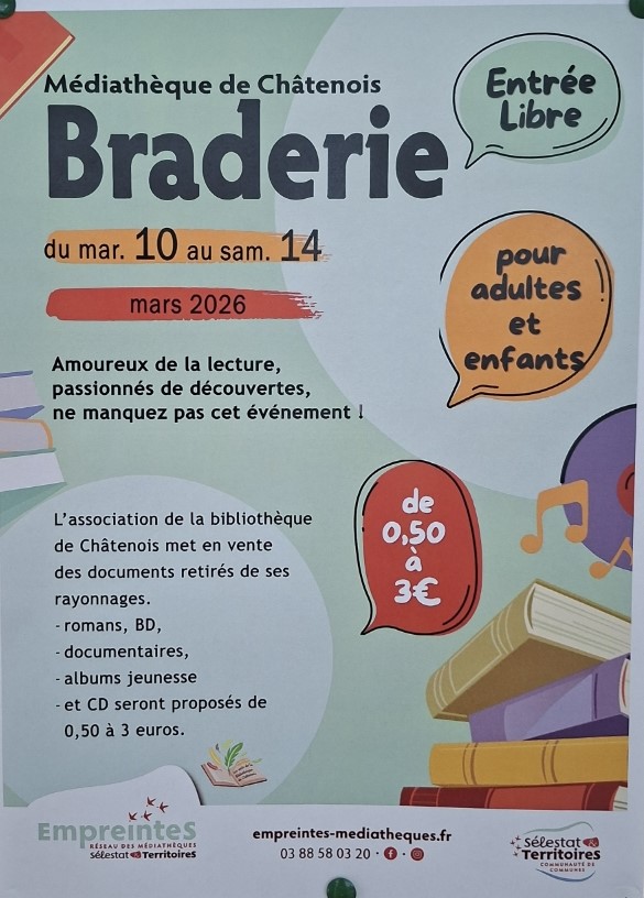 Braderie – Médiathèque de Châtenois