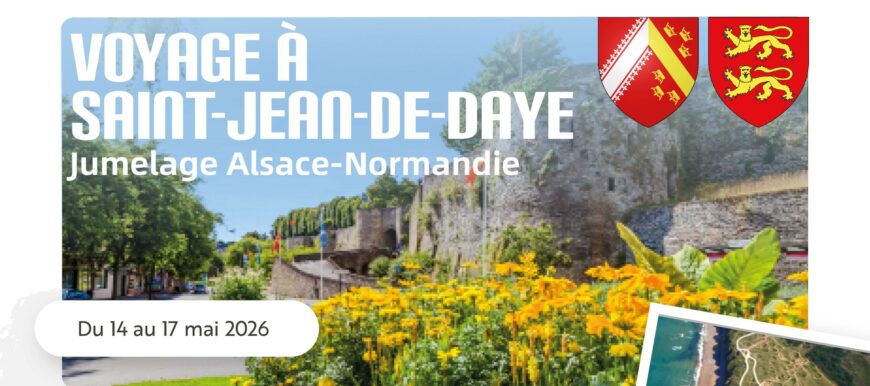 Voyage à Saint-Jean-de-Daye : inscrivez-vous dès aujourd&rsquo;hui !