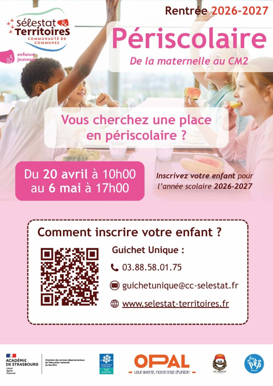 Inscriptions périscolaires 2026-2027 