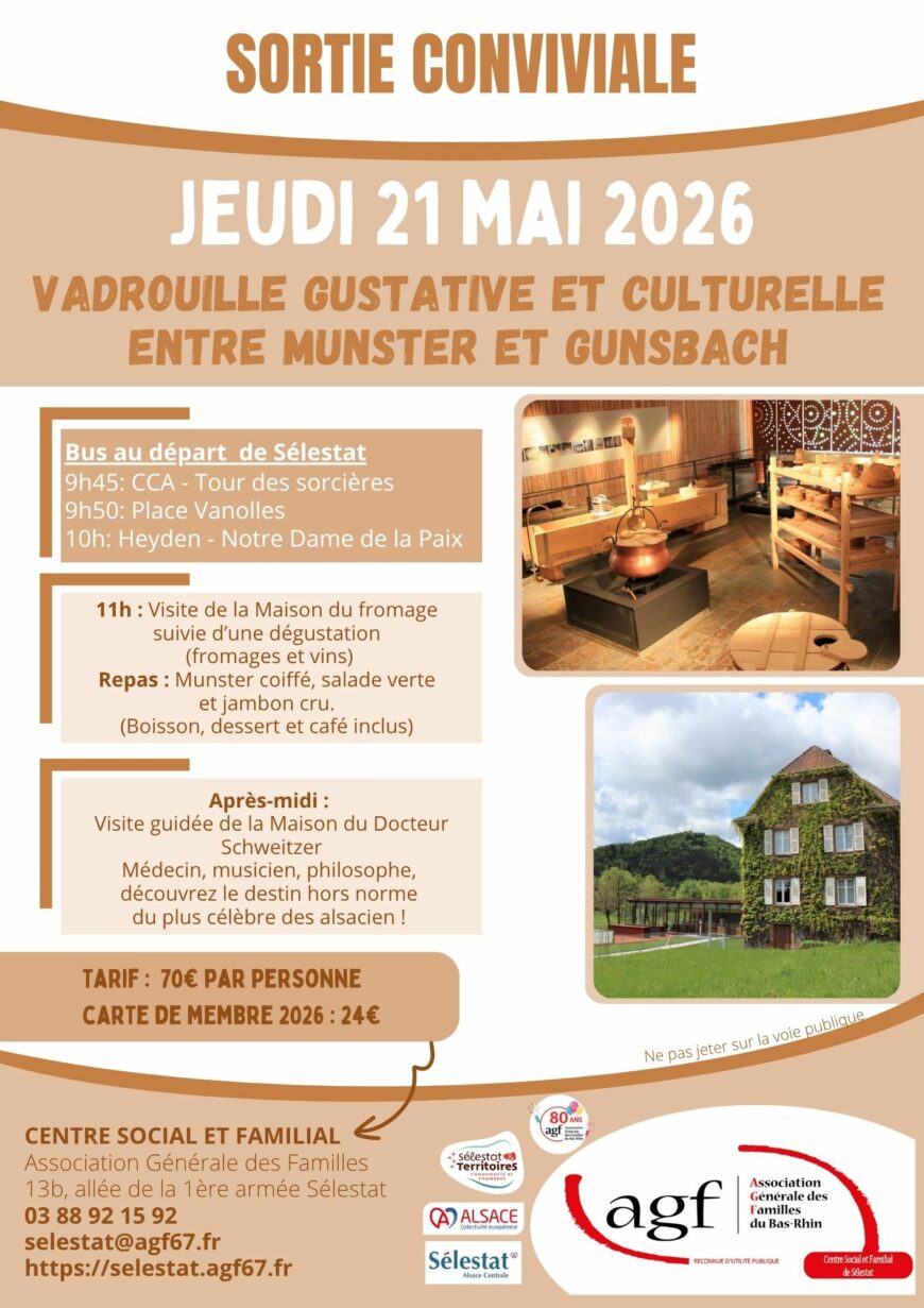 Évènements agf du mois de mai