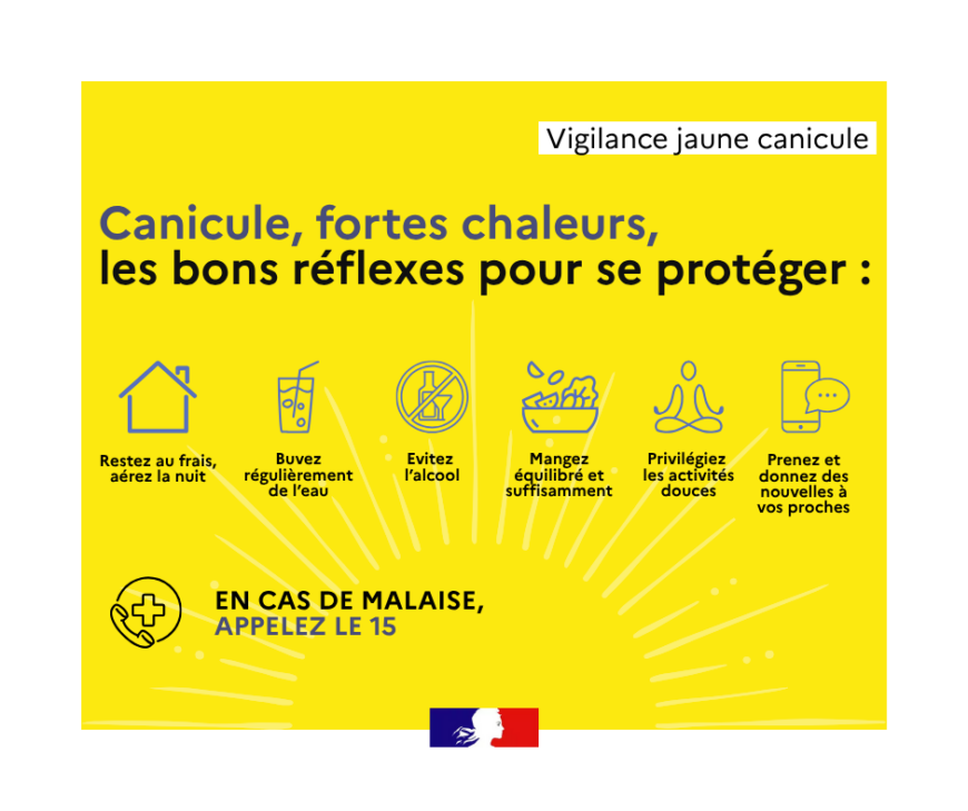Vigilance jaune canicule